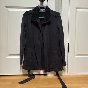 James Perse Cotton Fur Coat, Size 1